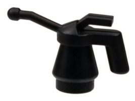 Black Minifigure, Utensil Tool Oil Can - Smooth Handle