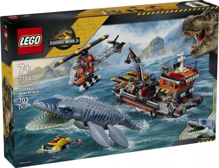 Набор Lego Jurassic World 77983 Mosasaurus Dinosaur Boat Attack
