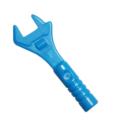 Dark Azure Minifigure, Utensil Tool Adjustable Wrench