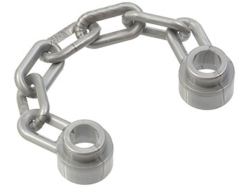 Flat Silver Chain 5 Links