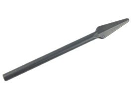 Pearl Dark Gray Minifigure, Weapon Pike / Spear - Handle with Flat End
