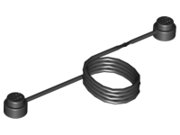 Black String with End Studs (30L Overall) with (Same Color) Studs Pattern