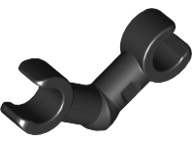Black Arm Skeleton, Bent with Clips (Horizontal Grip)