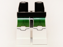 Black Hips and White Legs with SW Clone Trooper and Dark Green Markings Pattern