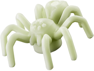 Glow In Dark White Spider with Elongated Abdomen