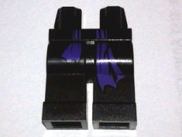 Black Hips and Legs with Dark Purple Sash Ends with Long Left Side Pattern