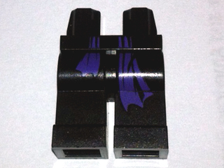 Black Hips and Legs with Dark Purple Sash Ends with Long Left Side Pattern