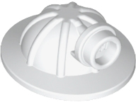 White Minifigure, Headgear Helmet Mining with Head Lamp White Minifigure, Headgear Helmet Mining with Head Lamp