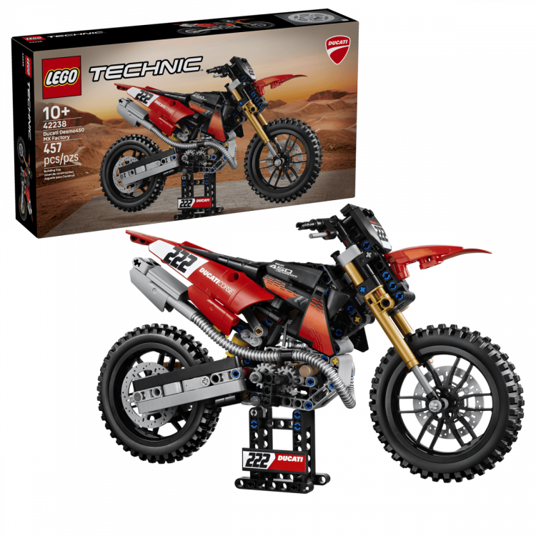Набор Lego Technic 42238 Ducati Desmo450 MX Factory Motorcycle