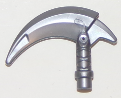 Flat Silver Minifigure, Weapon Hook with Bar