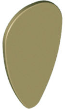 Dark Tan Minifigure, Shield Oval