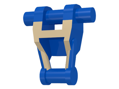 Blue Torso Mechanical, Battle Droid with Tan Insignia Pattern